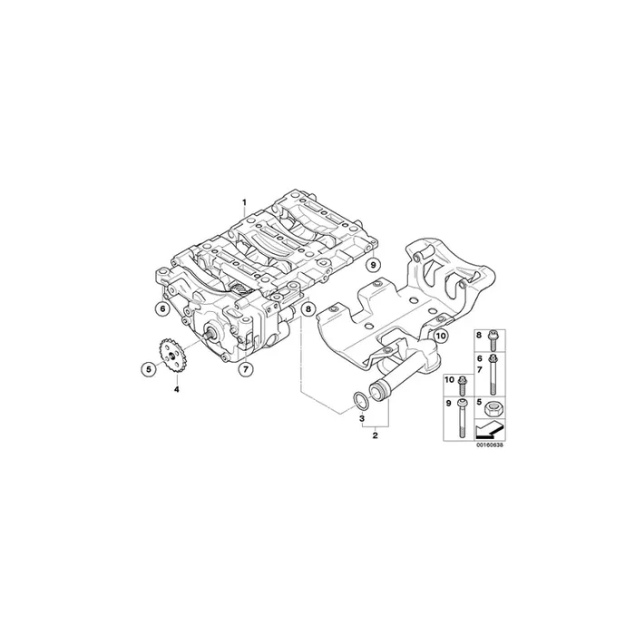 Genuine BMW 11277564234 E60 E61 Suction Pipe (Inc. 520i)