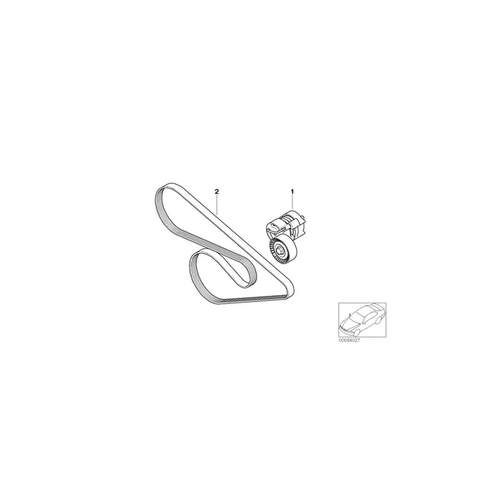 Genuine BMW 11287558752 E87 E93 E91 Mechanical Belt Tensioner (Inc. 318i, 116i 1.6 & 320i)
