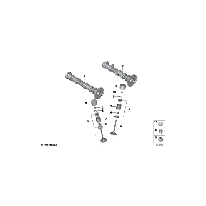 Genuine BMW 11348528955 Valve Spring (Inc. i3)