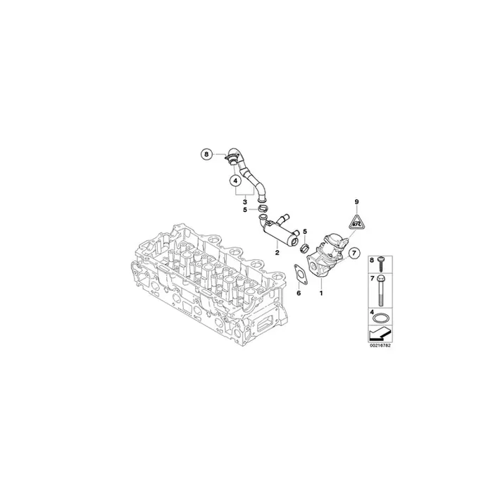 Genuine BMW 11717543106 R56 Screw 6X20 (Inc. Cooper D & One D)