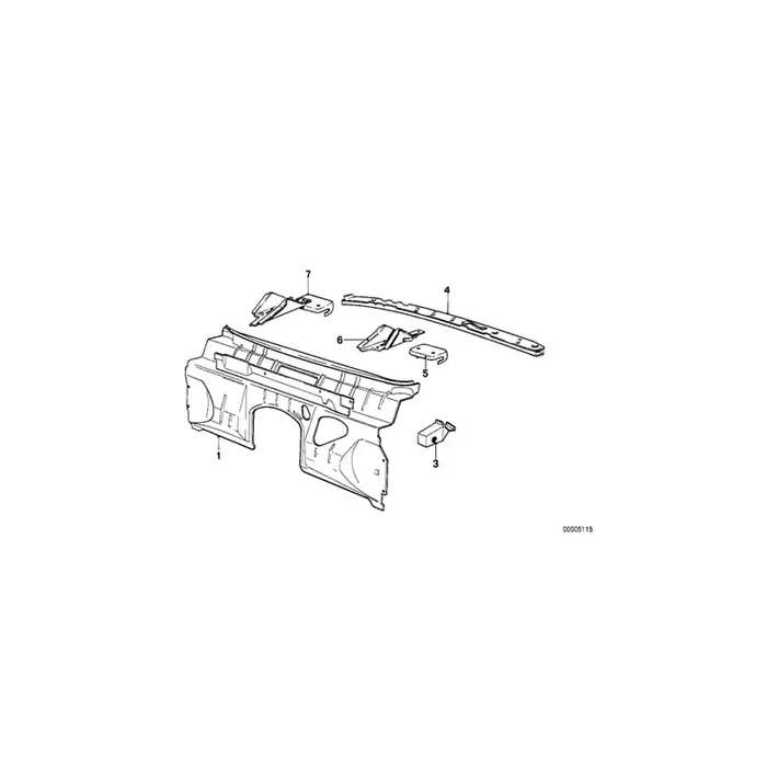 Genuine BMW 41131902097 E21 Panel Heater Left (Inc. 316)