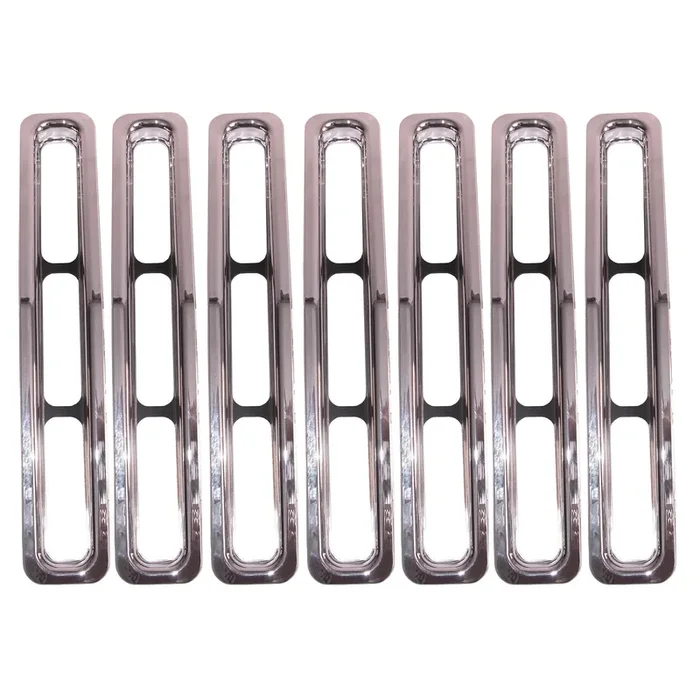 Grille Insert Kit, Chrome 87-95 Jeep Wrangler YJ