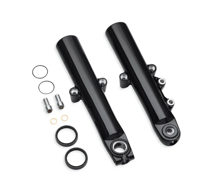 Harley Davidson 45500403 Gloss Black Lower Fork Sliders KIT,FORK CMPNT,BLACK SLIDERS
