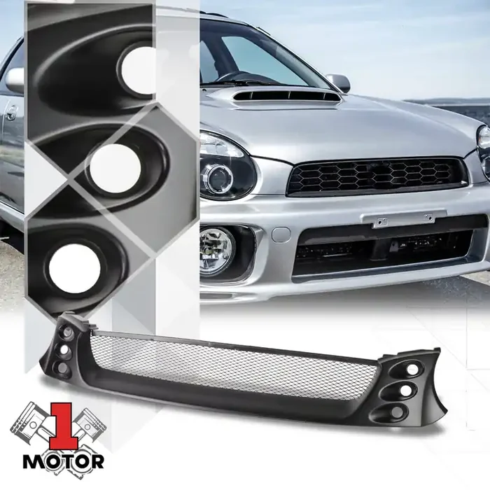 Honeycomb Mesh Bumper Grille 02-03 Subaru Impreza WRX