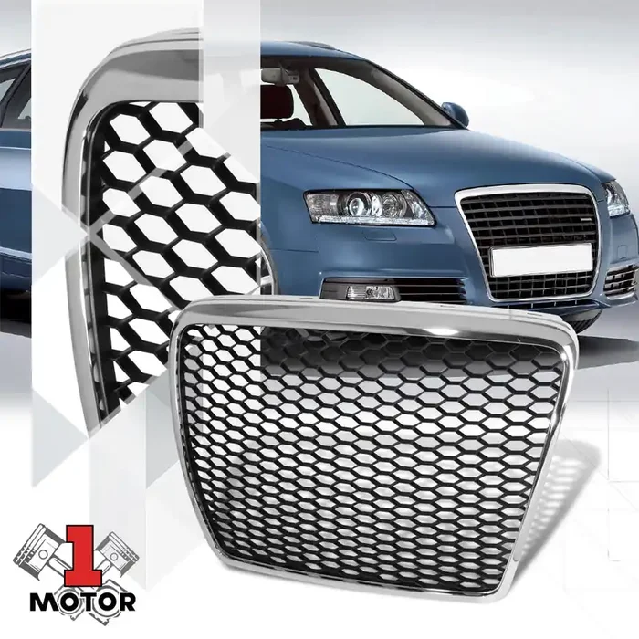 Honeycomb Mesh Bumper Grille 08-11 Audi A6 Facelift Models, S6 Facelift Models