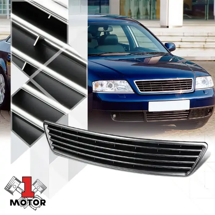 Horizontal Bar Billet ABS Bumper Grille 98-01 Audi A6