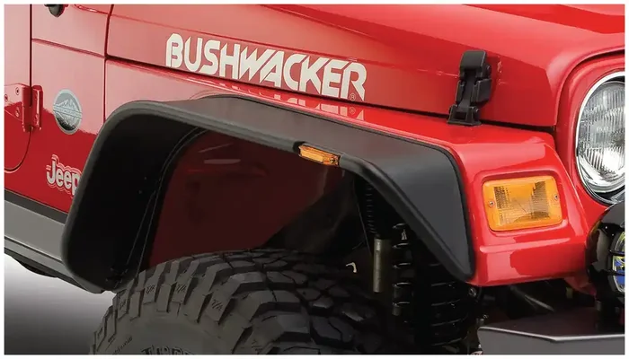 Jeep Flat Style Front Fender Flares 97-06 Jeep Wrangler TJ