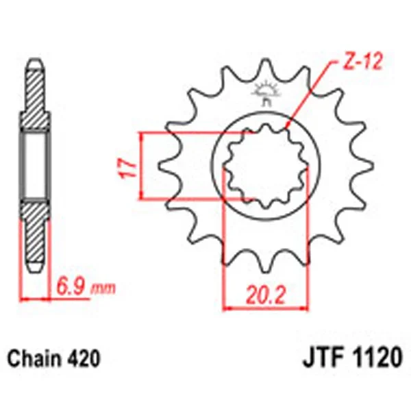 JT Gear Box Sprockets G/B 1120-11 – Chain & Sprocket Kits