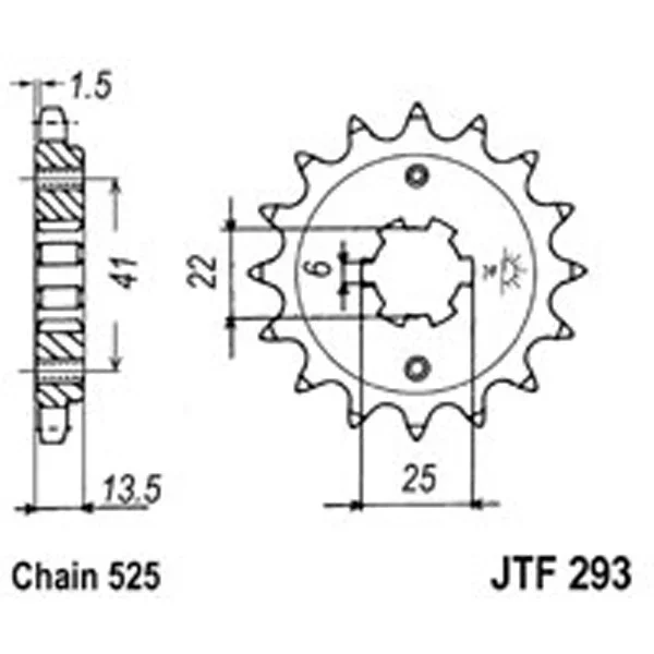 JT Gear Box Sprockets G/B 293-15T HON – Chain & Sprocket Kits