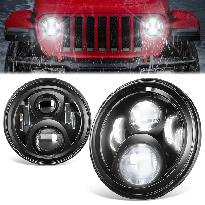 LED Projector Headlights w/ FogLights 07-17 Jeep Wrangler, 2018 Wrangler JK