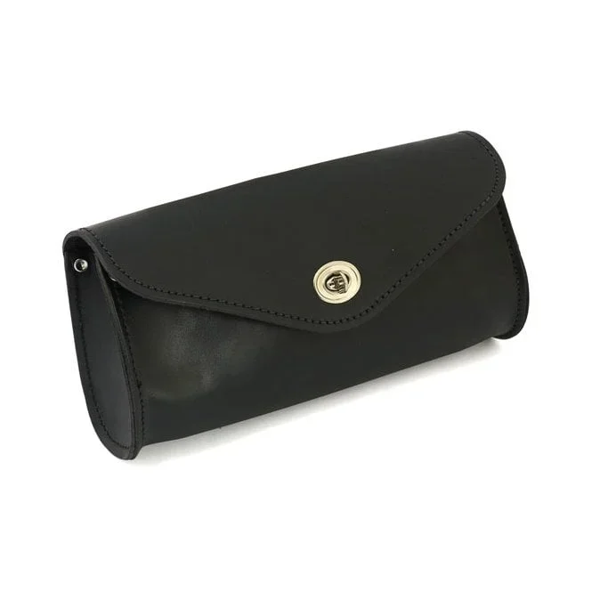 Ledrie, Leather Front Bag. Black