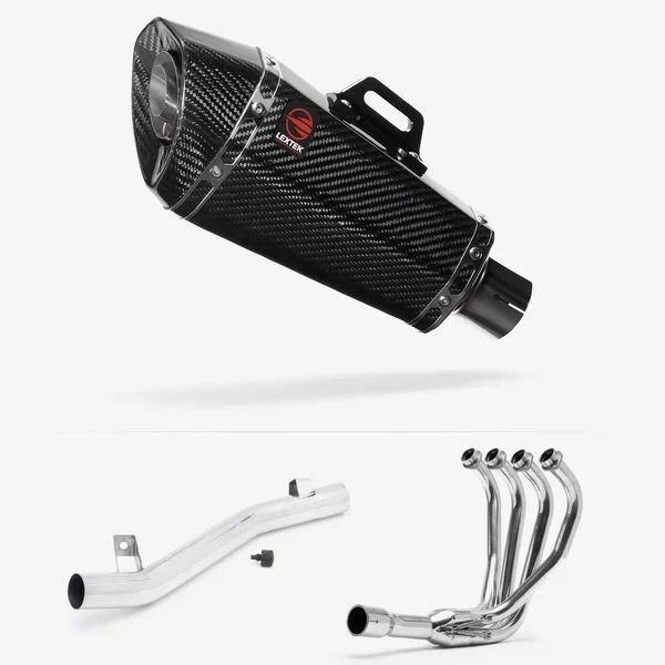 Lextek Carbon Fibre XP8C Exhaust System 210mm for Suzuki GSF 600/650/1200 Bandit (95-06)