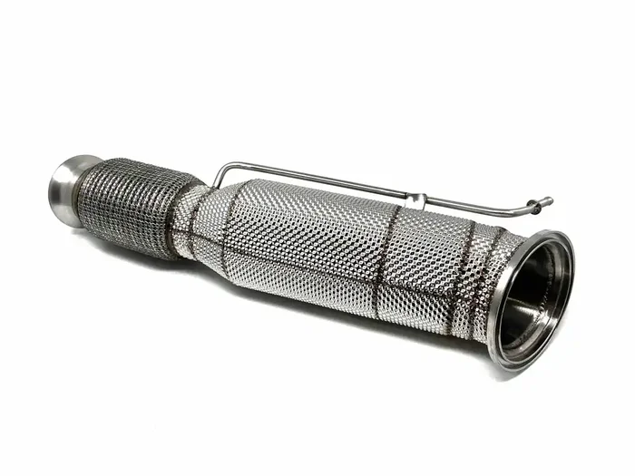 Masata BMW B58 G14 G20 G30 G29 Catted Downpipe With Heat Shield – 200 Cell (Inc. M340i, 540i, & 840i) – OPF Models Only