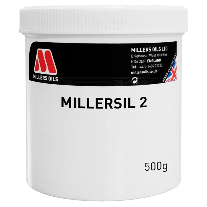 Millers Oils 5220TD Millersil 2 Non-Melting Silicone Grease 500g