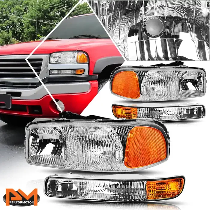 OE Style Headlights 99-07 GMC Sierra 1500 2500 3500 Sierra C3 Yukon