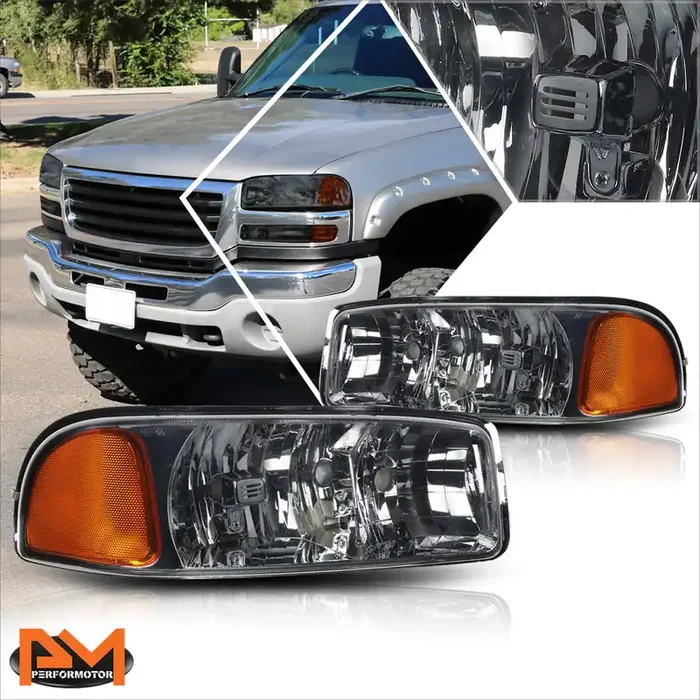 OE Style Headlights 99-07 GMC Sierra 1500 2500 3500 Sierra C3 Yukon