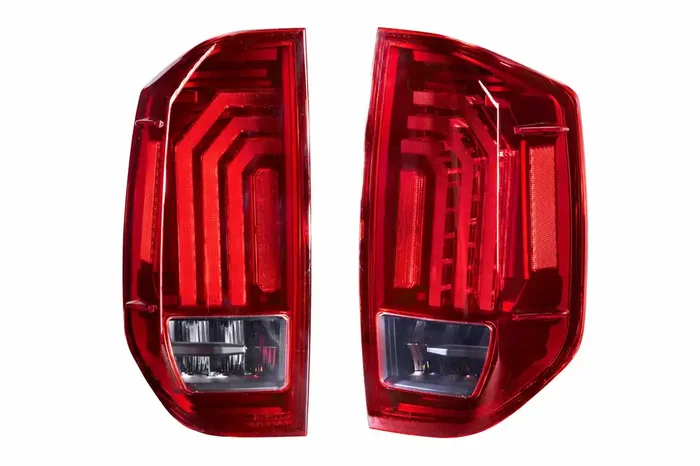 Pair / Red XB LED Tail Lights 14-21 Toyota Tundra
