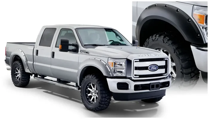 Pocket/Rivet Style Fender Flare Set 08-10 Ford F-250/F-350 Super Duty