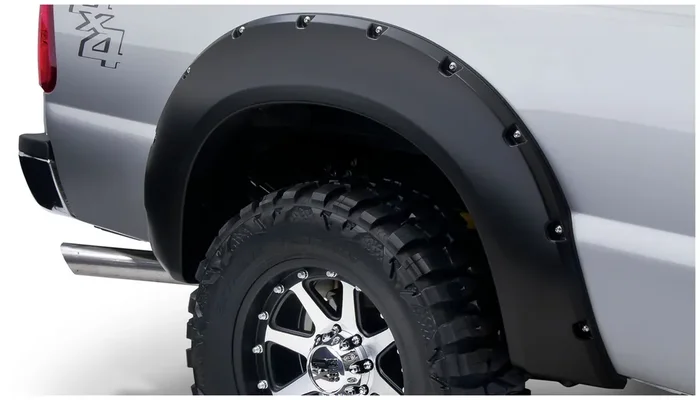 Pocket/Rivet Style Rear Fender Flares 99-07 Ford F250/F350, 99-10 F350 Super Duty