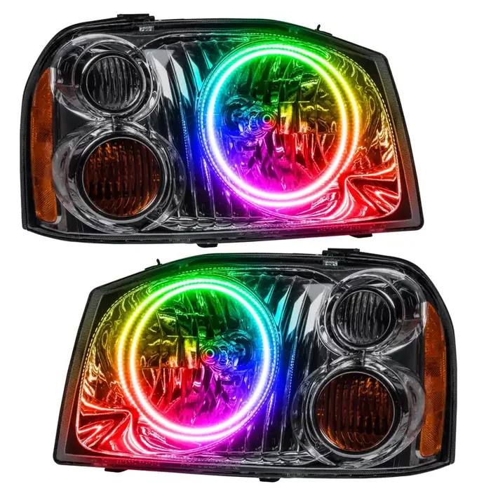 Pre-Assembled LED Halo Headlights 01-04 Nissan Frontier