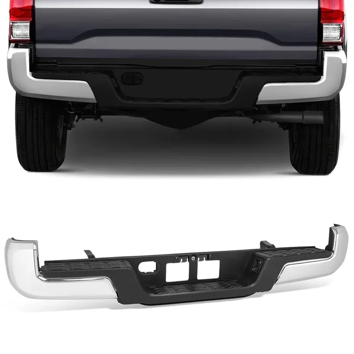 Rear Bumper W/o Park Assist & Tow Hitch 16-23 Toyota Tacoma