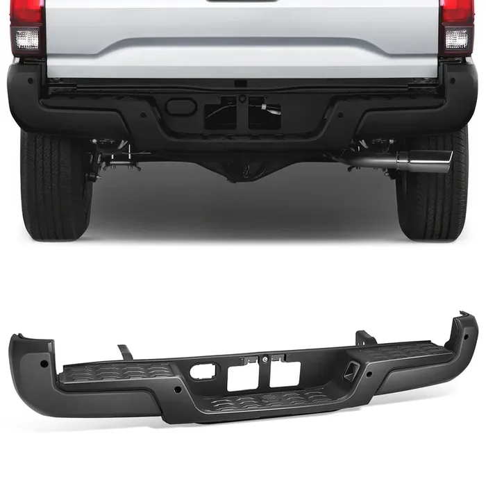 Rear Bumper w/o Tow Hitch, w/ Park Assist 16-23 Toyota Tacoma