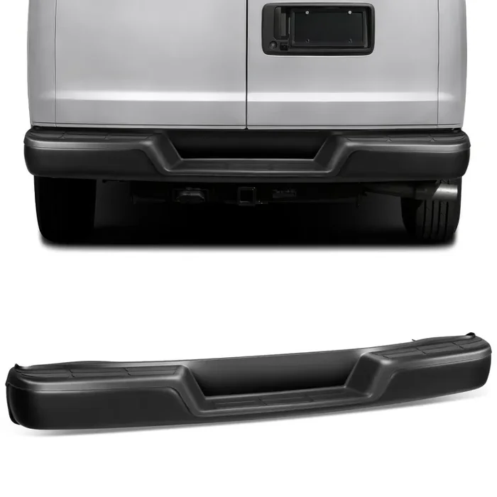 Rear Step Bumper (Black) 96-23 Chevy Express/ GMC Savana 1500 2500 3500