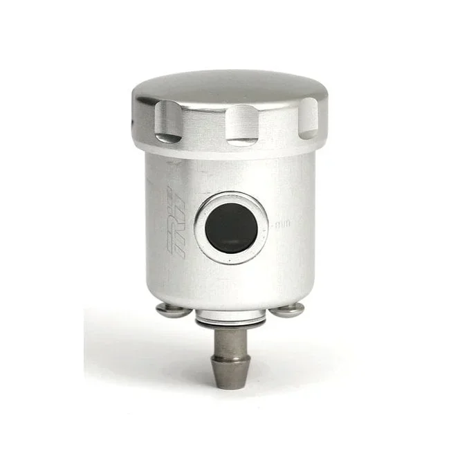 remote brake fluid reservoir, clear with straight outlet