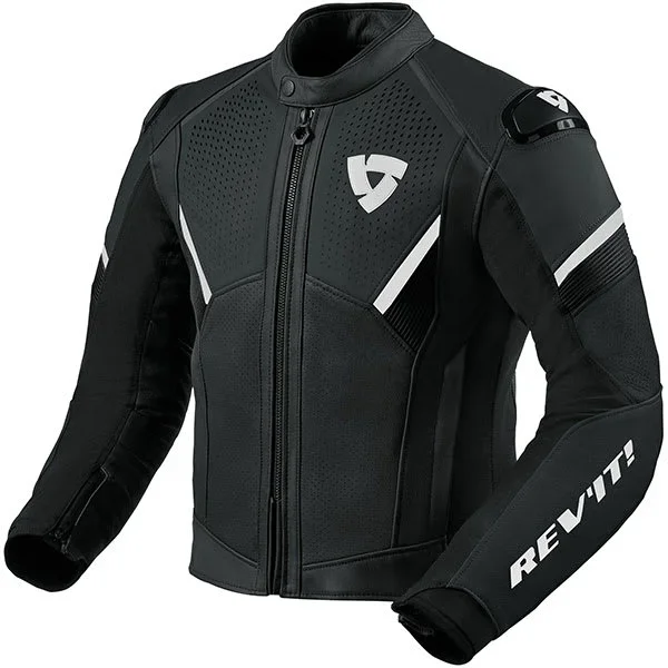 Rev’it Matador Leather Jacket – Black / White