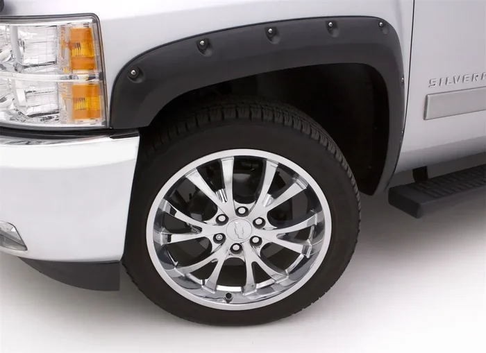 Rivet Style Smooth Finish Front Fender Flares 14-21 Toyota Tundra