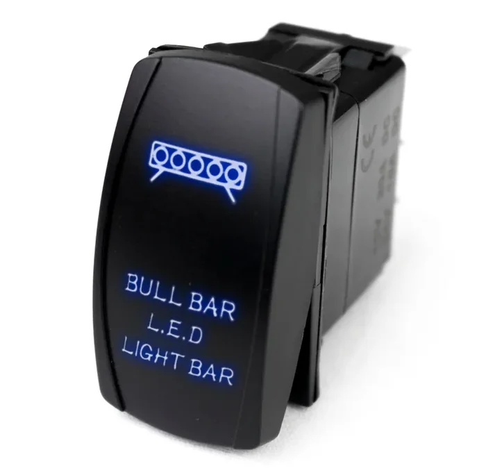 Rocker Switch w/ Blue LED Radiance Universal