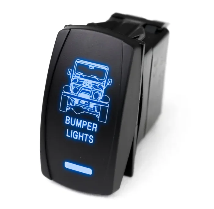Rocker Switch w/ Blue LED Radiance Universal