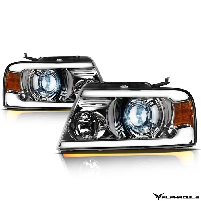 SQX Series LED Sequential Projector Headlights 04-08 Ford F-150