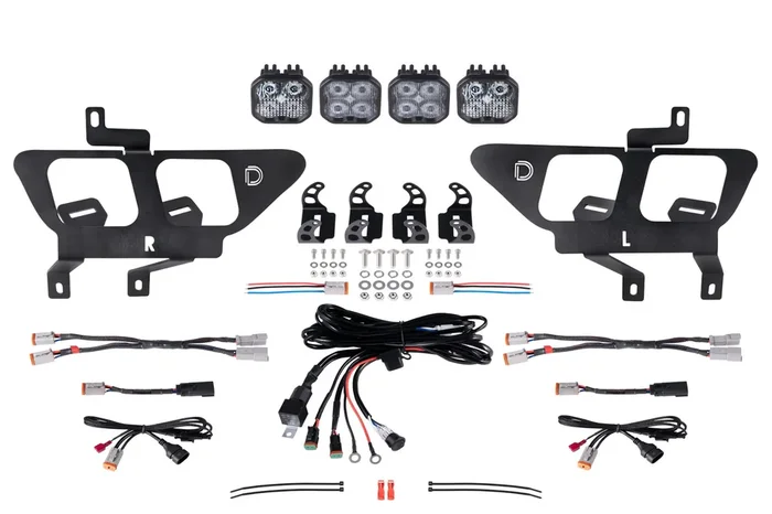 SS3 LED Fog Pocket Kit White Pro21-23 Ford F-150