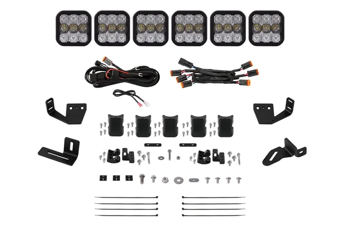 SS5 6-Pod CrossLink Mounting Kit Sport White ComboPrinsu/Sherpa Roof Racks