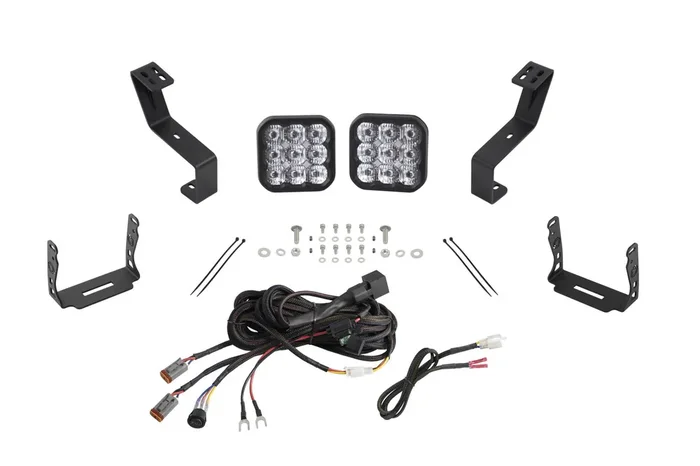 SS5 Bumper LED Pod Light Kit Sport White Driving2019+ Ram
