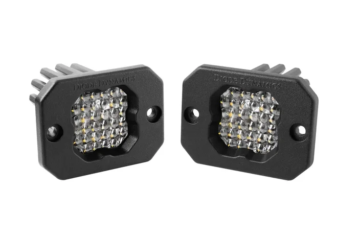 Stage Series C1 LED Pod Sport White Flood Flush RBL pair