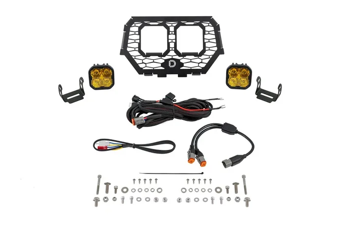 Stage Series LED Grille Kit Pro Yellow Combo14-18 Polaris RZR XP