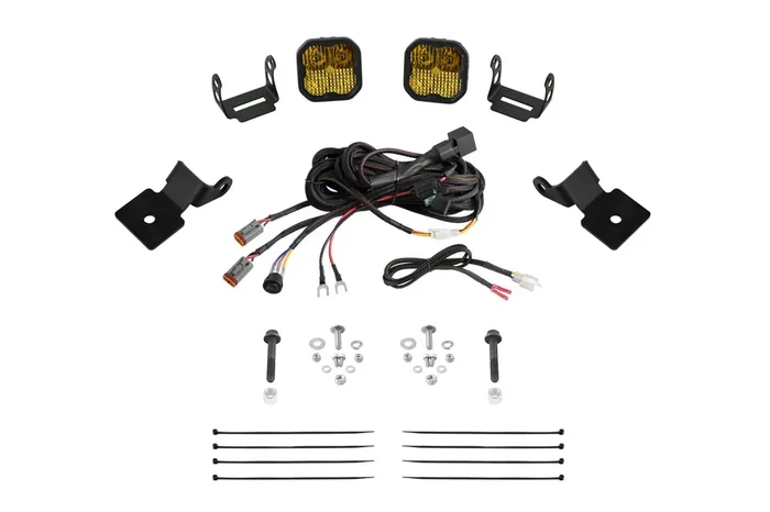 Stage Series SS3 A-Pillar Pod Kit Pro Yellow Combo14-18 Polaris RZR XP