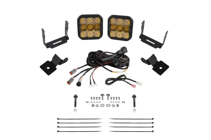 Stage Series SS5 A-Pillar Pod Kit Sport Yellow Combo14-18 Polaris RZR XP