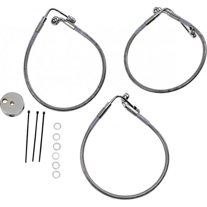Stainless Steel Brake Line Kit Dyna