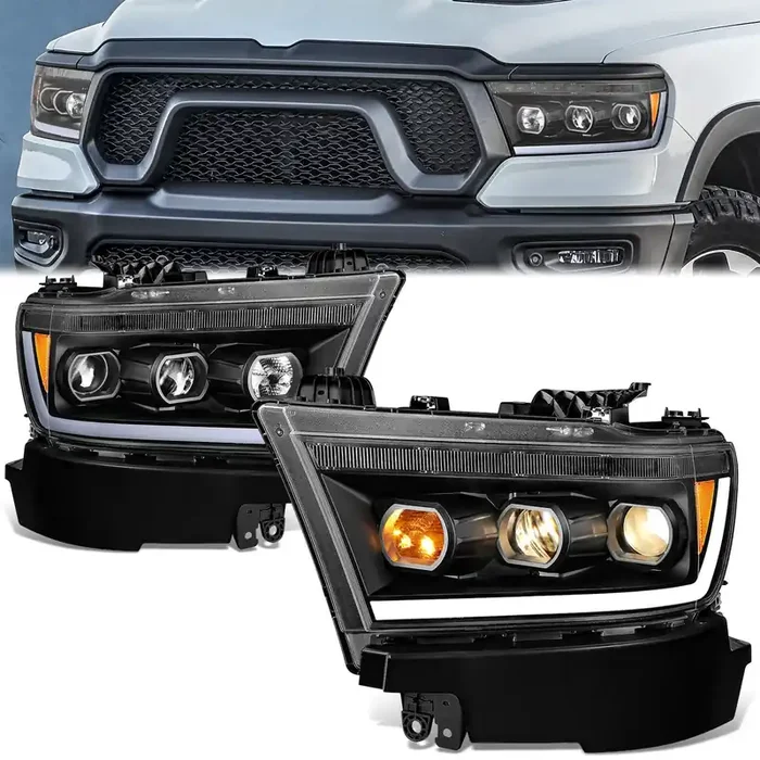 Start-Up LED DRL Projector Headlights 19-24 Ram 1500