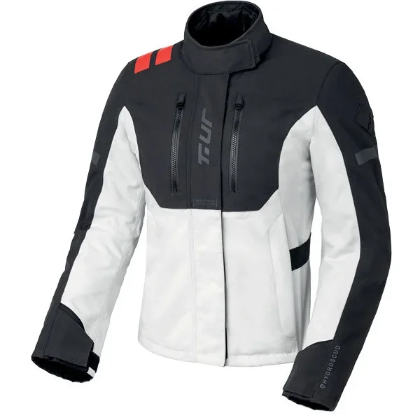 T.ur Ladies Overcast Hydroscud Textile Jacket – Black / Ice