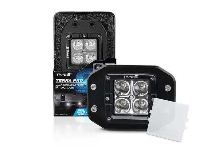 TERRAPRO 2″ Flash Mount Driving Light (Interchangeable)