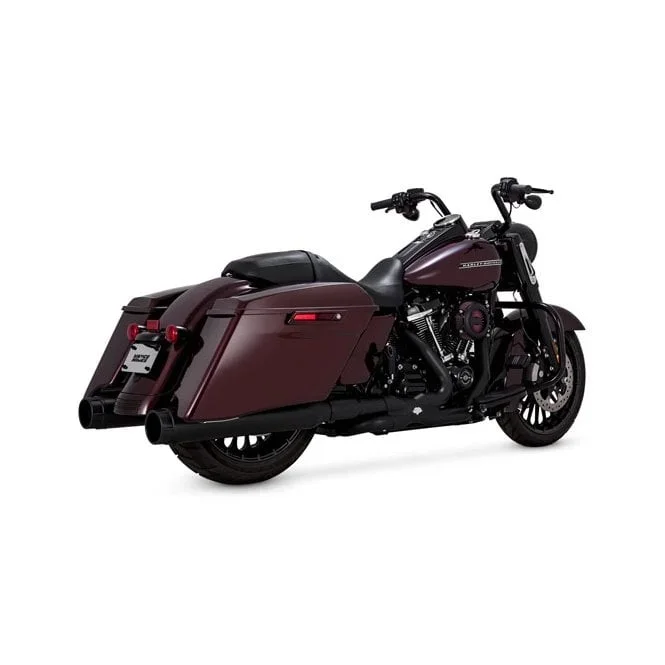 Vance & Hines Torquer 450 slip-on mufflers. Black 17-23 Touring (excl. Trikes)