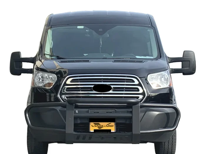 VGFRG-1929-2448BK-LED Steel Front Bumper Guard 15-24 Ford Transit 150 250 350 350 HD