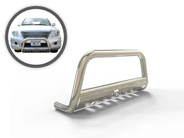 VGUBG-1034SS 3 in. Wide Steel Classic Bull Bar 13-21 Lexus LX570, Toyota Land Cruiser