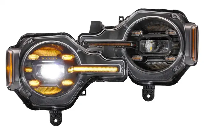 XB LED Headlights (Pair/Amber DRL) 21-24 Ford Bronco