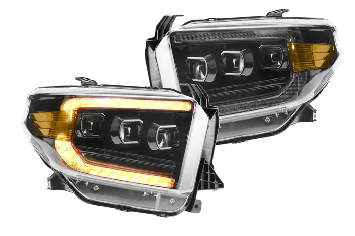 XB LED Headlights (Pair ASM Amber DRL) 14-21 Toyota Tundra
