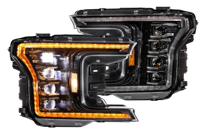 XB LED Headlights (Pair/ASM Amber DRL) 18-20 Ford F150
